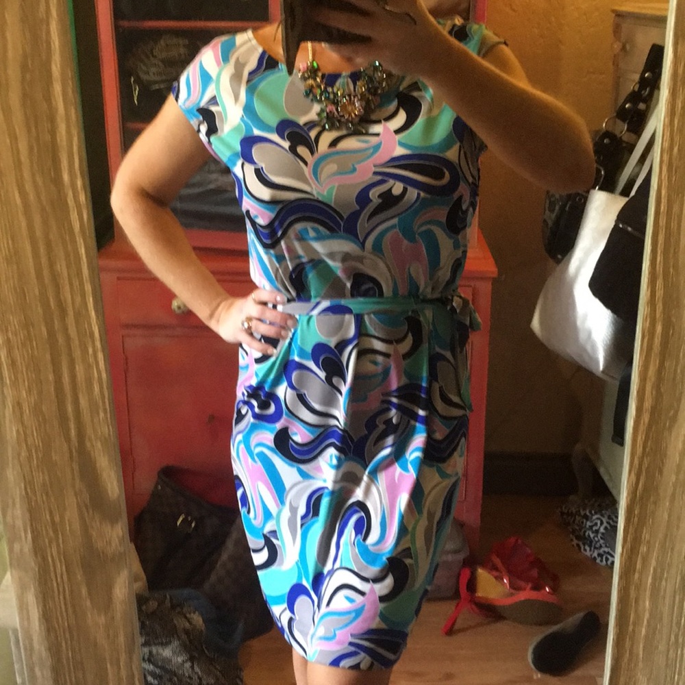 Banana Republic szM graphic summer dress